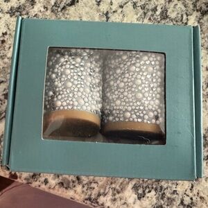 Pashion Footwear 3” Block Heel Kit Baby Blue Pearl & Rhinestone